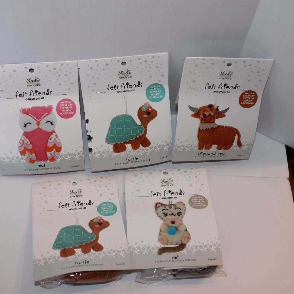 Felt Friends Ornament Kit Set of 5